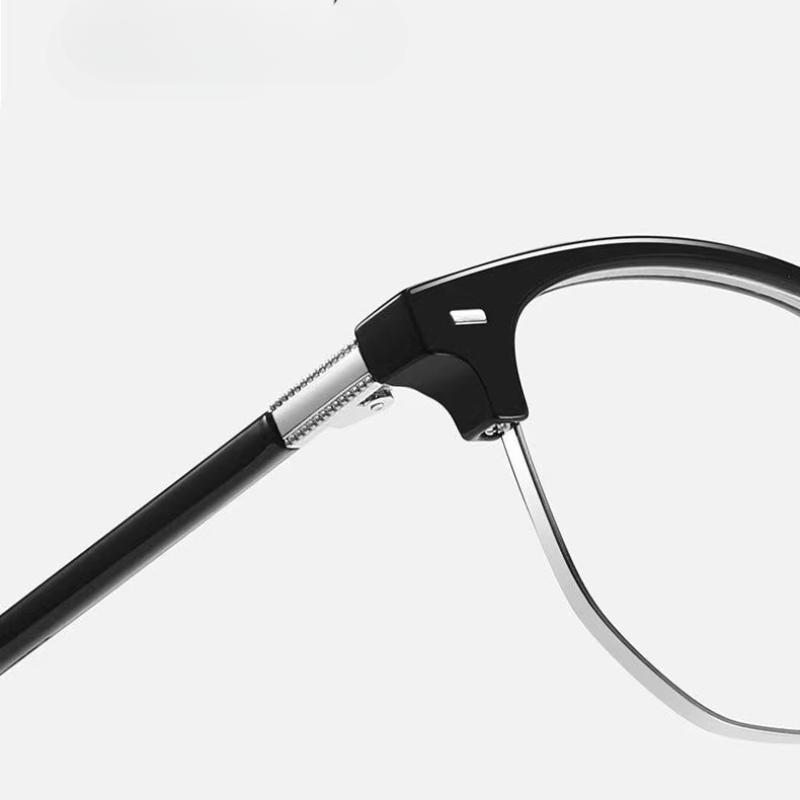 Fashion Square Glasses Anti-blue Light Glasses Men Semi Rimless Eyewear for Women Office Computer Goggle