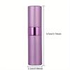 Botella de repuesto para perfume, 8 ml, de metal, de aluminio, rellenable, para perfume, pulverizador, portátil, para viaje