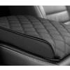 Modified Black PU Leather Car Armrest Pad Center Console Armrest Box Cover Mat
