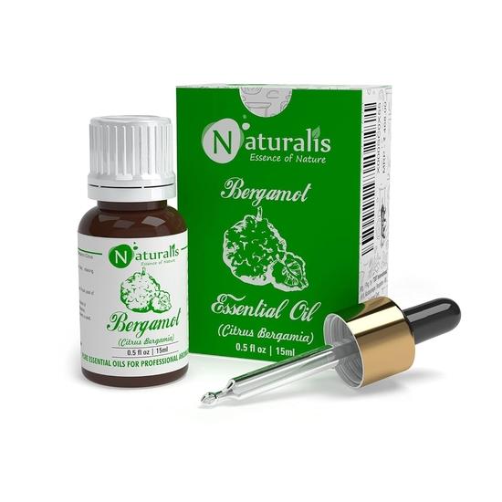 Naturalis Essence of Nature Bergamot Essential Oil for Insomnia, Stress, Depression, Hair & Face Care - 15ml 15ML