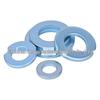 Galvanized Carbon Steel Oversized Flat Washer, Blue-White Zinc Finish, Wide Outer Diameter Screw Spacer.