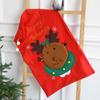 Christmas Red Non-woven Santa Claus Toys Storage Bags Large Christmas Drawstring Gift Bags Christmas Santa Claus Sacks