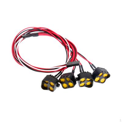 Headlight Three Dynamic Lighting Modes Repair RC Car LED Top Light Kit for 1/8 Vehicles