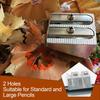 16 Pack Handheld Metal Pencil Sharpener with 2 Holes - Aluminum Alloy Sharpener for Standard Size Pencils