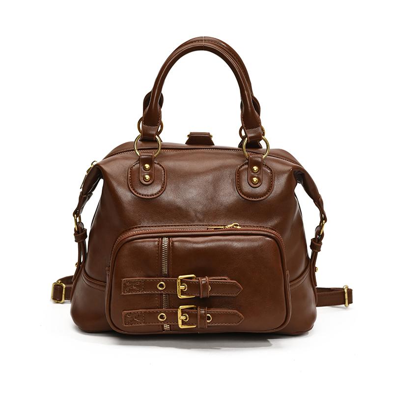 

Ремень Дизайн Небольшие сумки через плечо из искусственной кожи Женская сумка через плечо для женщин 2024 Новые сумки и кошельки с короткими ручками коричневый