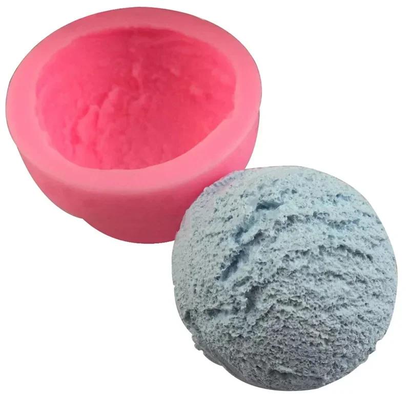 Silicone Molds for Baking, Aromatherapy Candle Mold, Simulation Ice Cream Modeling, Ice Cream Ball Silicone Mold