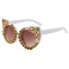 New personalized exaggerated handmade diamond sunglasses, European and American fashion B cat eye party glasses trendy sunglasses