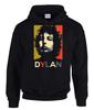 hoodie-Casual Pullover Sweatshirt Bob Dylan Rock Music Hooded hoodie-Casual Pullover Sweatshirt Black -31173 -SW