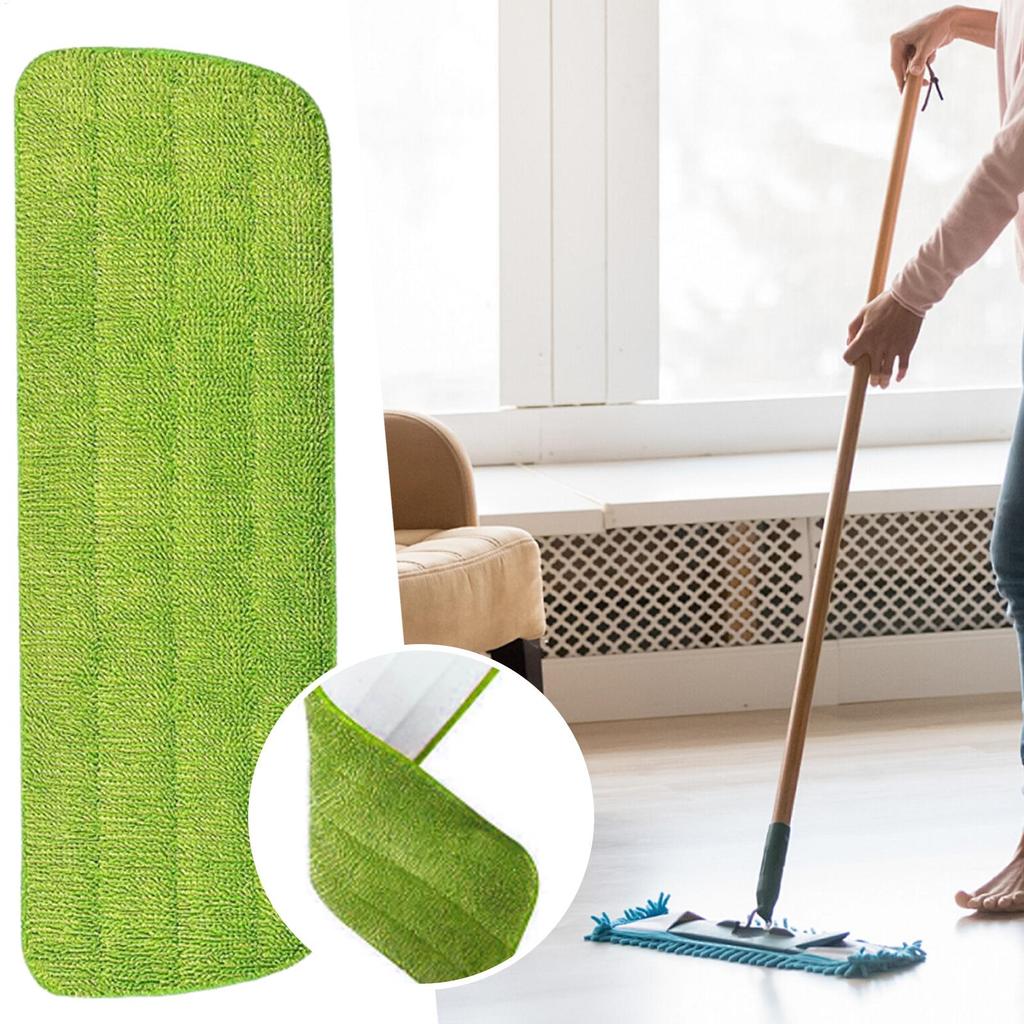 Mop Pads Reusable Microfiber Floor Wiper Cloth Foldable Mop Cloth Replacement For Commercial Bathroom Living Room Hardwood