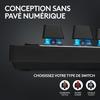 Clavier gamer - sans fil - logitech g pro x tkl lightspeed - azerty - mécanique - rétroéclairé - noir