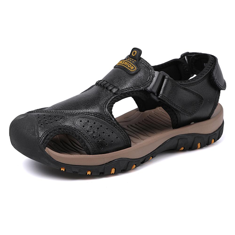 Durable Men's Open-Toe Slippers for Comfortable, Safe Outdoor Adventures