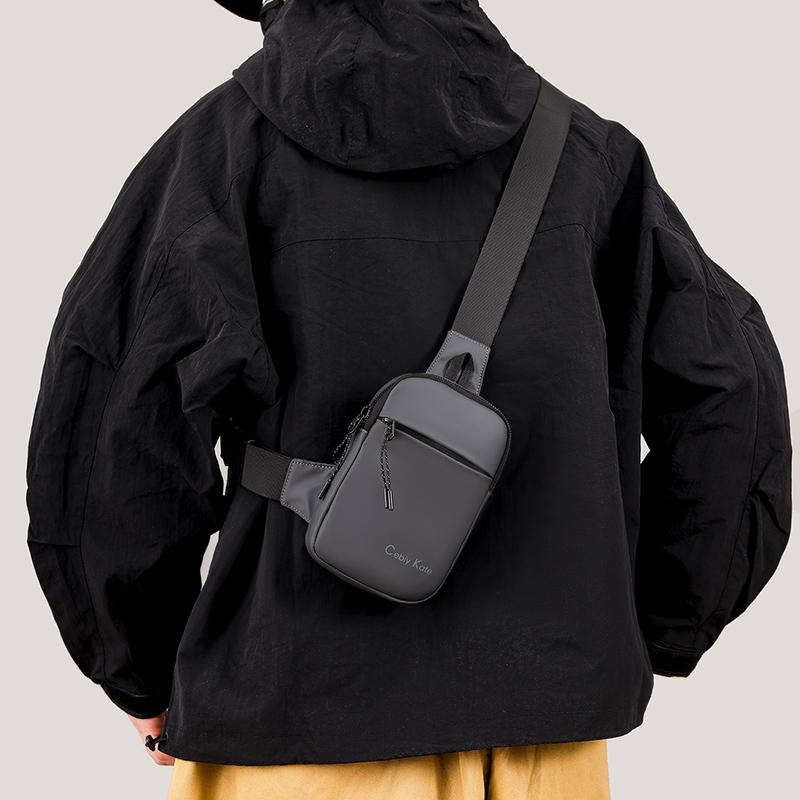 Men's Chest Bag Crossbody Bag Sports Waist Bag Water-repellent Shoulder Bag