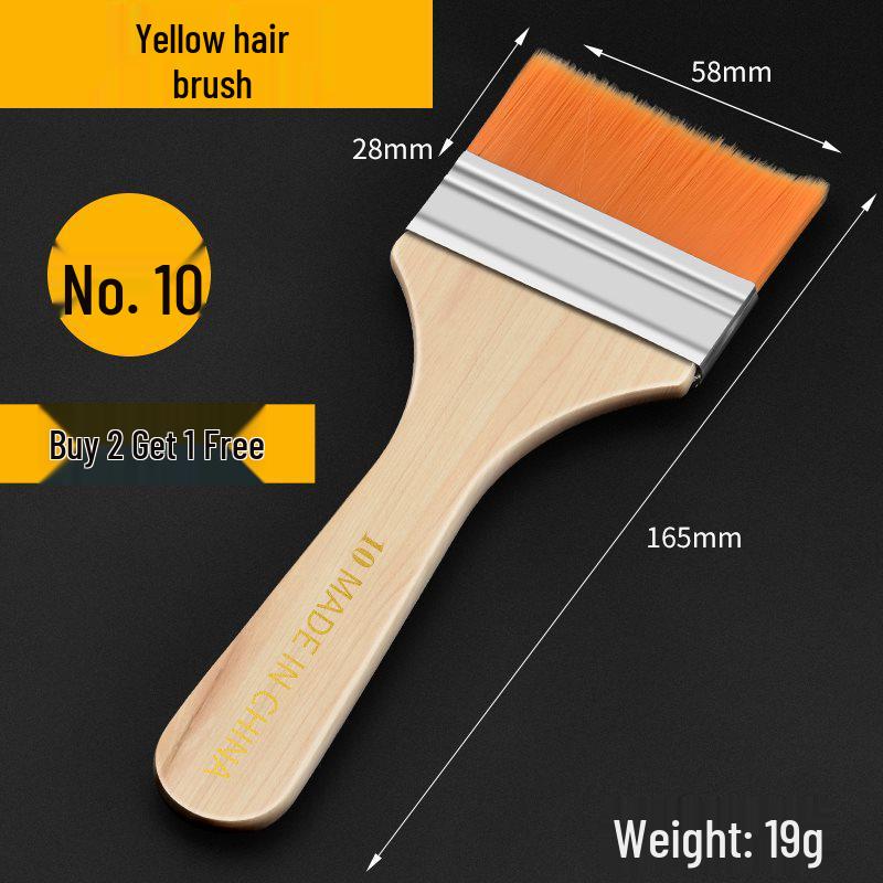 Soft Nylon Bristle Industrial Cleaning and Dusting Brush - No Trace, Wool, and Latex Paint Brush