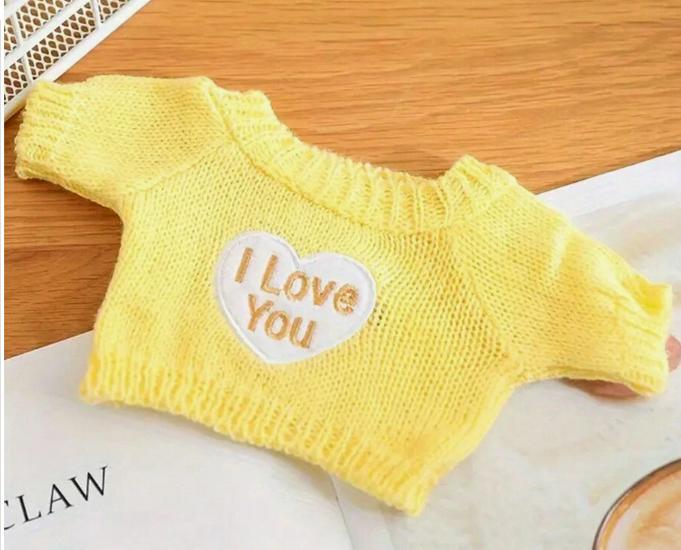 Teddy Bear Sweatshirt: Plush Doll Clothing Accessory