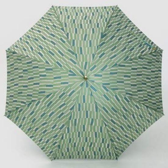 Makita Shoten Rain Long Nordic Jacquard Manual Made in 16248809 Women's Umbrella, Umbrella, Umbrella, (Large Branch) Pattern, Green, Opening, Japan,