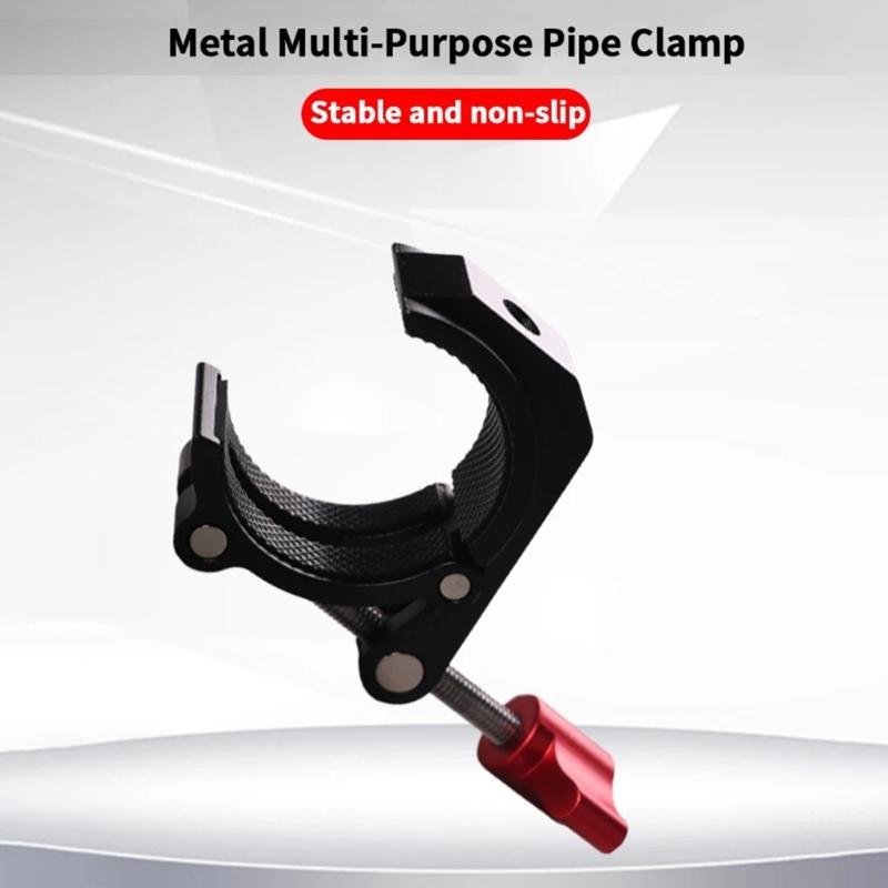 Adjustable Aluminum Alloy Studio Clamp Powerful Clip for Camera Accessories LED Lights Mounting On 25-50mm Rod Pipe