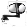 Round Square Double Direction Car Rear View Mirror Car Blind Spot Mirror Car Reversing Auxiliary