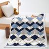 Blanket Geometric Pattern Blanket Lamb Fleece Crystal Fleece Blanket Blanket Universal