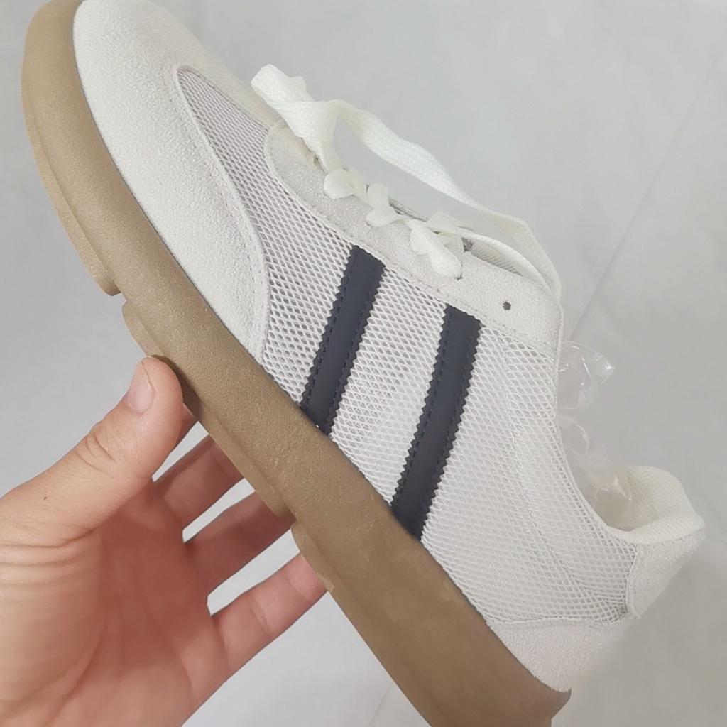Milk tea color ins breathable women's mesh summer student casual board shoes thick sole lightweight sports casual shoes
