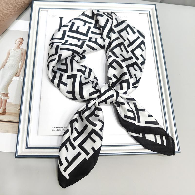 Strictly Selected 70 Silk Scarves, Simulated Silk Small Square Scarves For Women, Retro High-End Thin Versatile Professional Scarves