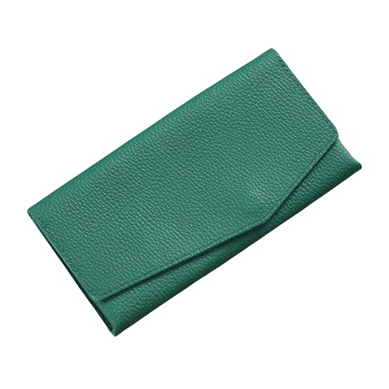 

[STATUSY] il modo concept (Ilmode concept) made in Japan waterproof genuine leather ladies men s long wallet (Malachite green, right-handed)