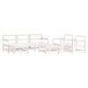 VidaXL Salon de Jardin avec Coussins 7 pcs, Canapé avec Dossier et Accoudoir, Ensemble de Meubles avec Table Basse Patio 3185830