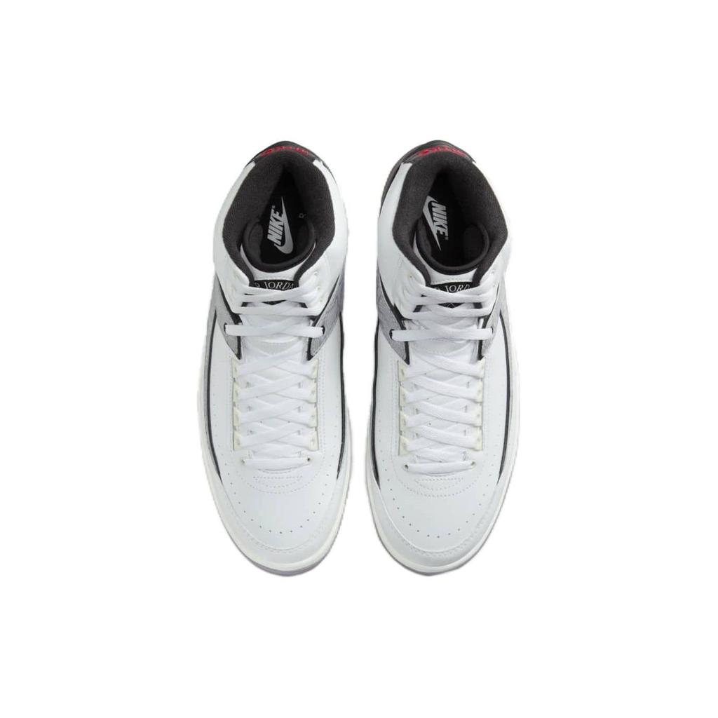 Air Jordan 2 Retro GS Python Kids Sneakers White Fire-Red Black DQ8562-102