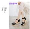Versatile Women's Summer Wedge Sandals: One-Strap Closed-Toe, Breathable Mesh, Lace-Up High Heels with Buckle.