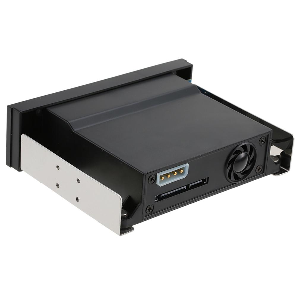 Internal Single Bay Mobile Rack Enclosure with LED Indicator Light Support Hot Swap for 2.5 3.5inches SATA HDD SSD Fit