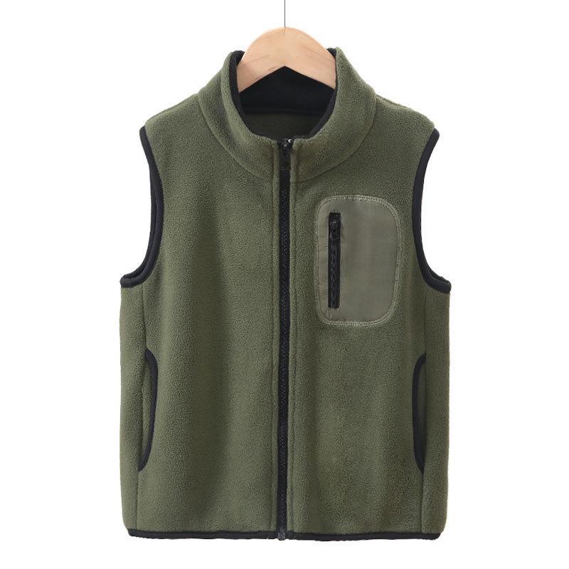 4-18 Jahre Jungen Mädchen Polarfleece Weste Herbst Winter Dick Warm Teenager Kinder Tops Oberbekleidung 5A Kinderwesten