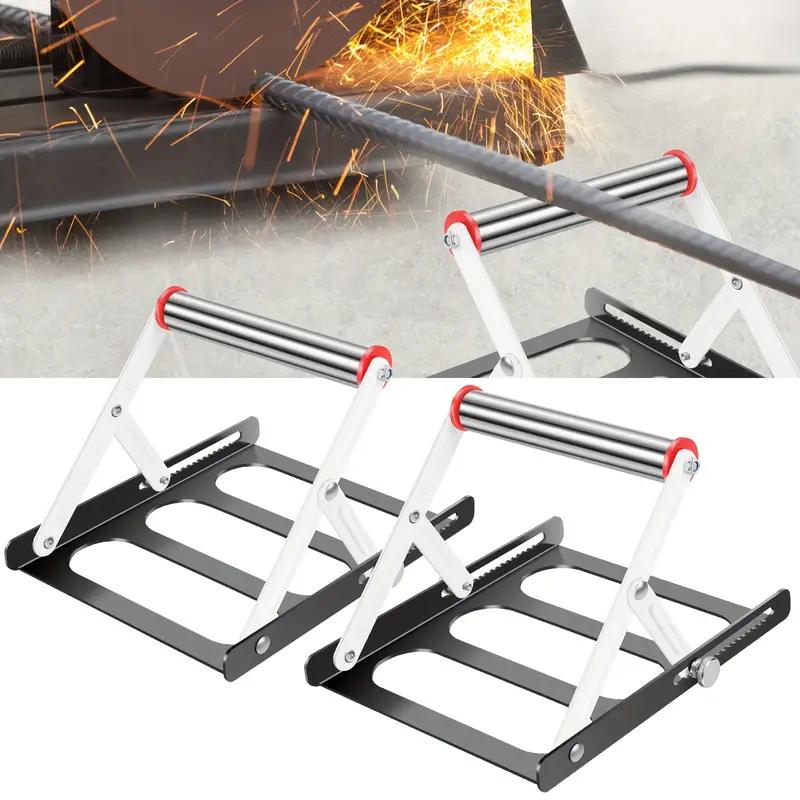 Foldable Table Saw Stand Adjustable Height Metal Support Frame for Cutting Machine Work