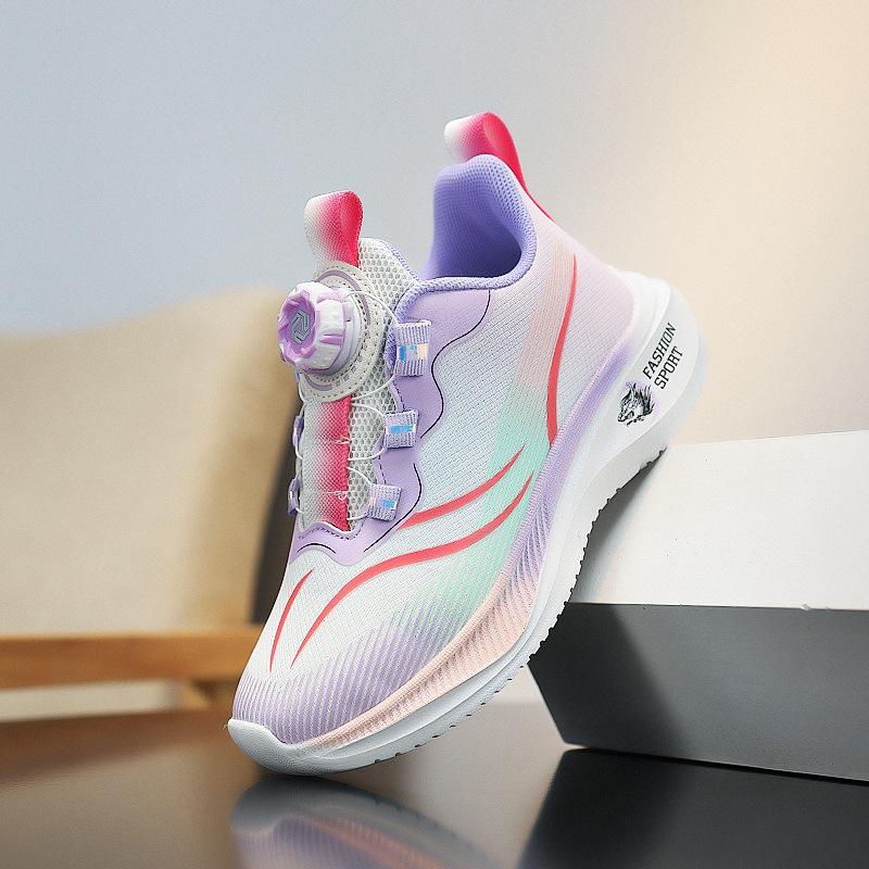 Sommer-Einzelloch-Grundschüler Laufschuhe Mädchen Kinder Neue Sportschuhe Mittel- und ältere Kinder Verschleißfest Rutschfest Sport