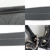 Used COACH Shoulder Bag Op art 70267 PVC gray black