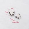 Semitree 5 Stück 10mm Edelstahl Puzzlespiel Perlen für DIY Schmuckherstellung Abstandshalter Perlen Halskette Zubehör Armband Verschlüsse