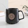 Peking University Bronze Medal Fish Scale Pattern Can Be Determined Copper Medal Coffee Cup Holiday Gift Water Cup Souvenir