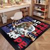 Kylian Mbappe Print Rug, Washable Floor Carpet, For Entryway Dorm Laundry Room Office Study, Home Decor Birthday Christmas Gift