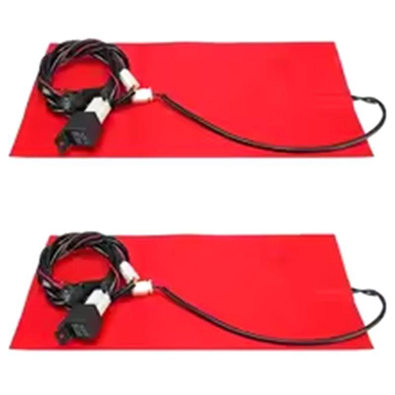 Ac29-Universal 12V 25W 2X Heating Pad Mat Waterproof Seat Cushion For Motorcycle ATV Winter Warm Heater Warmer