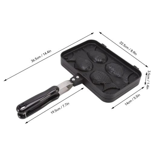 Taiyaki Mold, Taiyaki Fish Shape Cake Maker, Non-Stick Taiyaki Double Baking Pan, Waffle Baking Mold