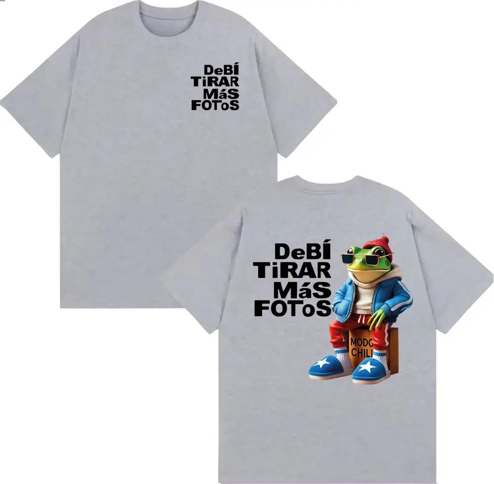 Bad Bunny Debi Tirar Mas Fotos DTMF Album 2026 Tour T Shirt Unisex Harajuku High Street Tshirts Unisex Summer Tops ONeck T Shirts