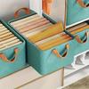4pcs Foldable Closet Organizer Bins, Polyurethane Fabric,Steel Frame, Transparent Flip Top Lids, Under-Bed Storage Storage Box