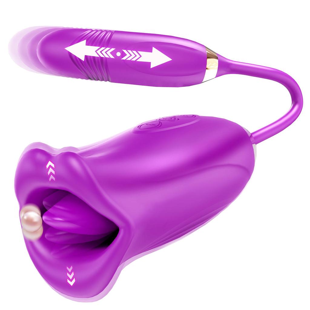 International Best-Selling Vibrating Tongue Massager for Women - Oral Pleasure Adult Toy