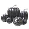 7 Pieces Pumpkin Decorations Glossy Fake Pumpkins Halloween for Mantel