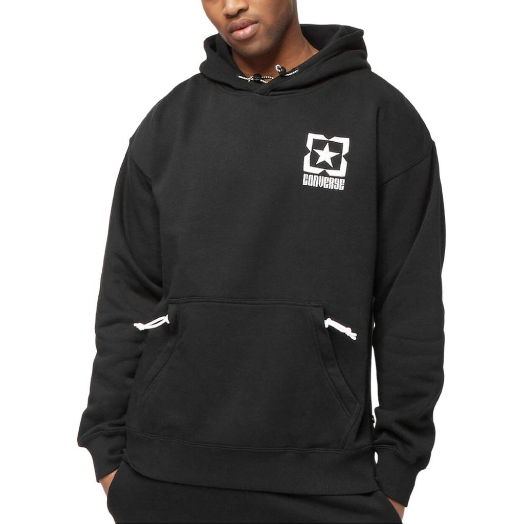 Converse Sweatshirts Men's Black Hooded Moderate Regular 10021090-A04