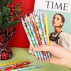 FINGOOO Christmas Mechanical Pencil Prize 24 Pieces/6 Types 0.7mm Stationery Stylish Cute Student Gift Present (Christmas)