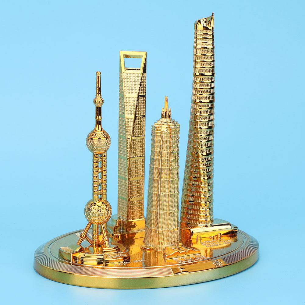Shanghai Gebouwencollectie Model Oriental Pearl Tower Global Financial Center Souvenir(#3)