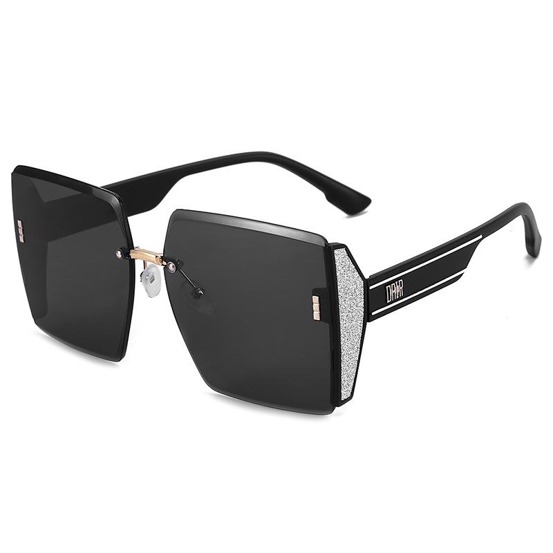 Frameless Trimmed Sunglasses Women'S Trendy Xiaohongshu Anti-Ultraviolet Sunshade Glasses Sunglasses