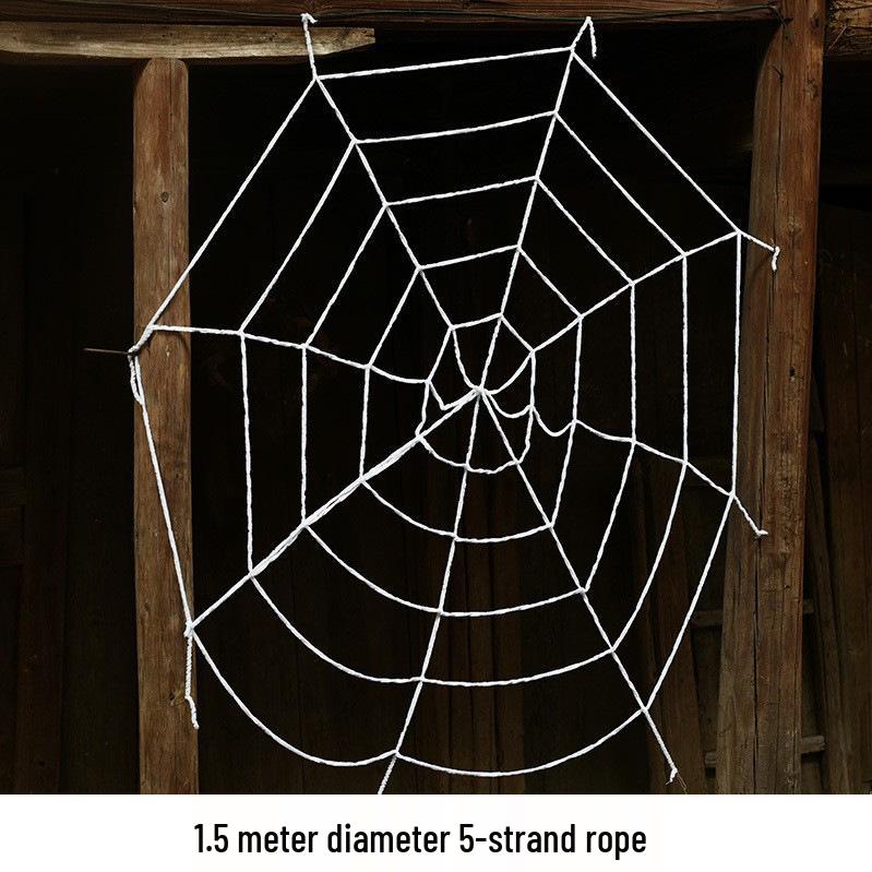 Cross-border Halloween Decoration: Giant Spider Web and Silk Fan-shaped Net