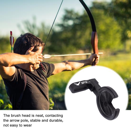 Bristle Brush Arrow Rest Compound Recurve Bow Whisker Archery Arrow Stand Hunting Shoot