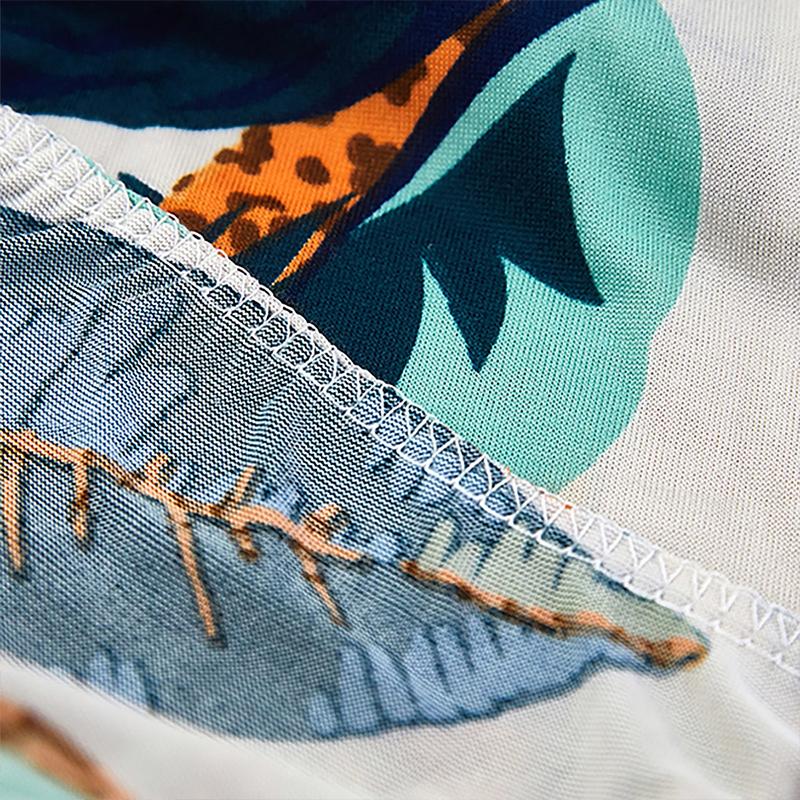 Tropical Print Outdoor Cushion Covers Non-Slip Sofa Protectors Reversible Patio Furniture Covers for Sectional/Chair/Loveseat