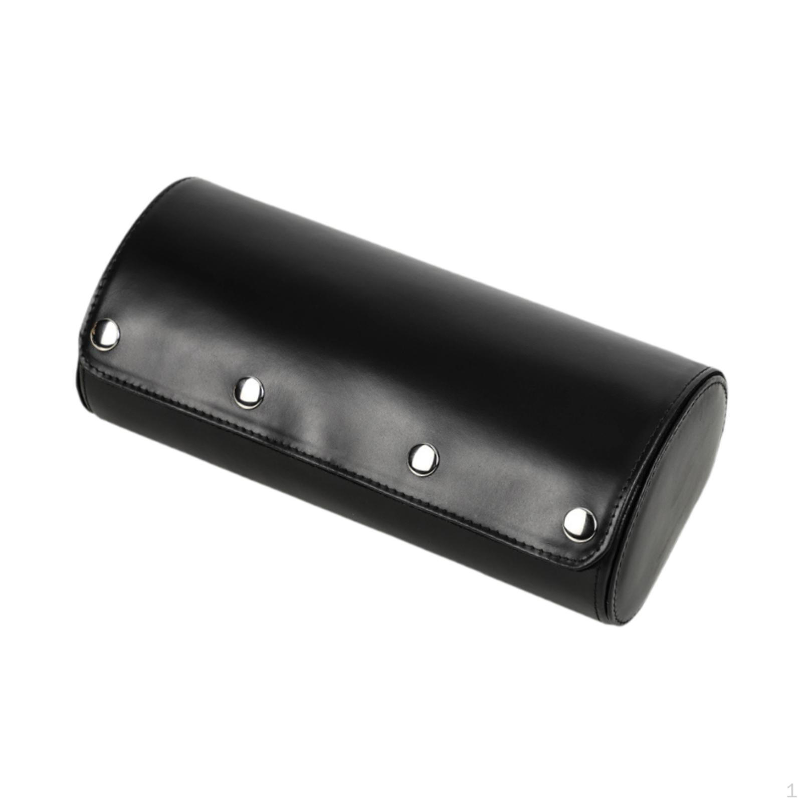 

Витрина для часов с 3 слотами, черная искусственная кожа, компактная коробка для часов, органайзер для наручных часов чёрный